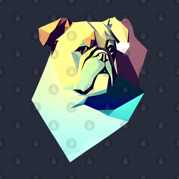 Bulldog polygon geometric by Rayrock76