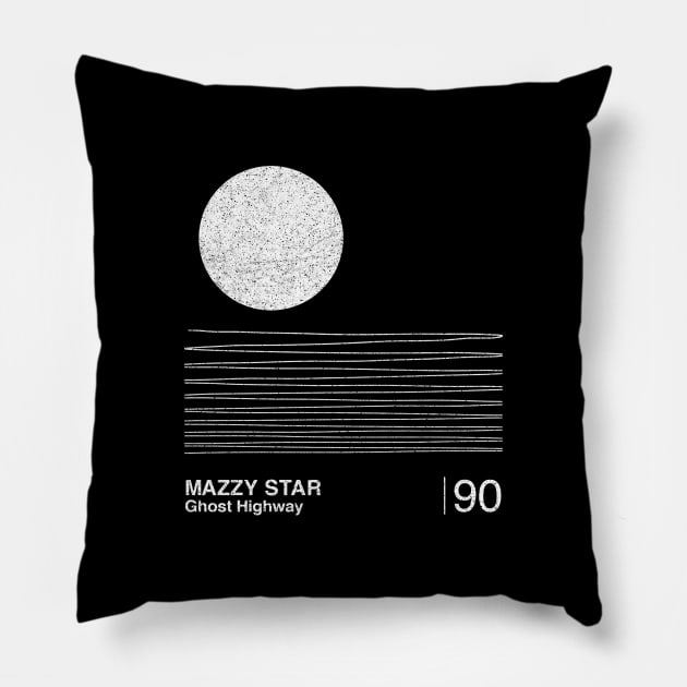 Mazzy Star / Minimal Graphic Design Artwork Pillow by saudade