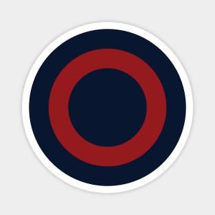 Navy Red Circles Magnet