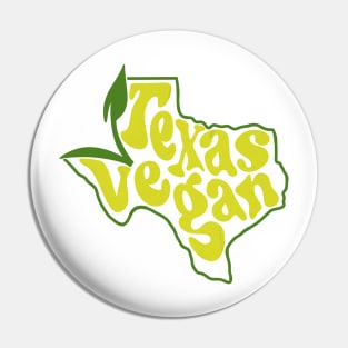 Texas Vegan Pin