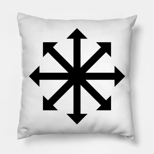 Star of Chaos Pillow by kaliyuga