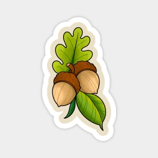 Acorns & Leaves Magnet