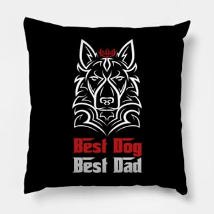 best dog best dad german shepherd dad fathers day Pillow