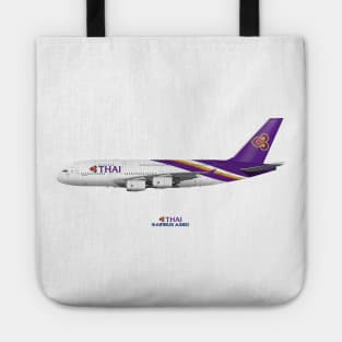 Illustration of Thai Airways Airbus A380 Tote