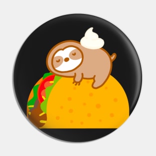 Easily Distracted By Tacos Sloth Pin