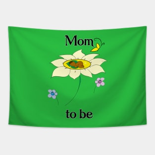 Mom To Be_Yellow Flower Tapestry