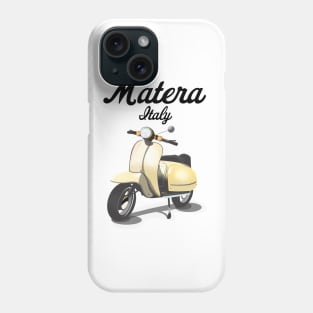 Matera Italy Vintage travel poster Phone Case