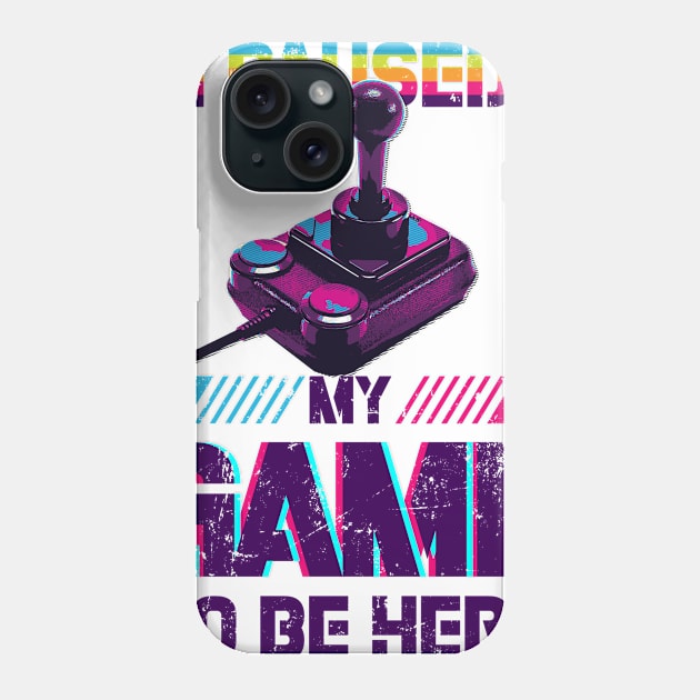 i paused my game to be here Phone Case by ANIMEPEDIA