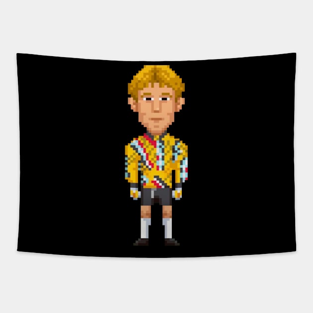 Van der sar 8bit Tapestry by Roti Kodok Art