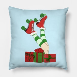 Christmas Skates Pillow