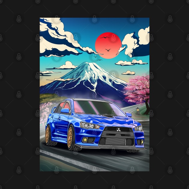 Mitsubishi Evolution 10 (2007) Japanese Art Style by Guyvit