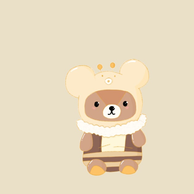 Honey Bee Bear by Mydrawingsz