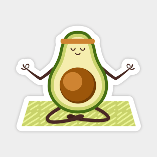 Avocado Yoga Magnet