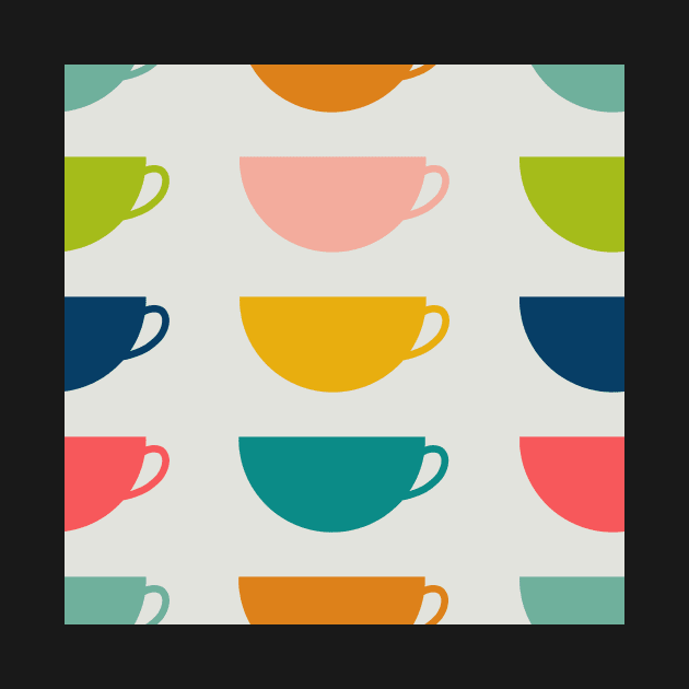 Rainbow Coffee Cups by MSBoydston