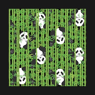 Pandas in Bamboo T-Shirt