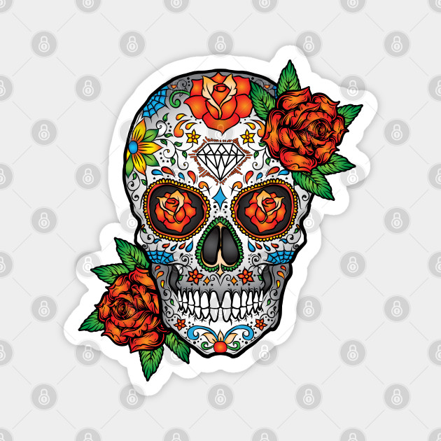 Mexican Skull - Mexican Skull - Magnet | TeePublic Mexican Skull - Mexican Skull - Magnet | TeePublic