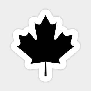 Image: Canada maple leaf (black) Magnet