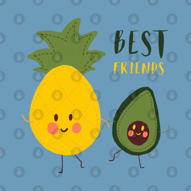 Best friends pineapple and avocado by Mimie20