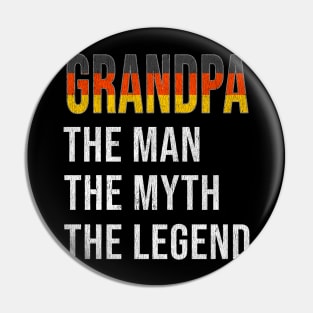 Grand Father German Grandpa The Man The Myth The Legend - Gift for German Dad With Roots From  Germany Pin