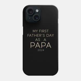 First Time Dad Est 2024 Fathers Day Phone Case