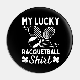 Racquetball Lucky Pin