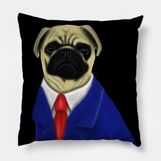 Pug Dog Lovers Gift Pillow