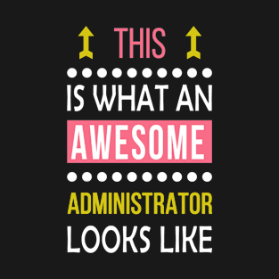 Administrator Job Awesome Looks Cool Funny Birthday Gift T-Shirt