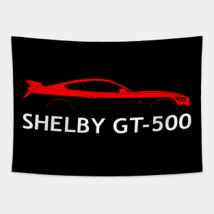Shelby GT-500 silhouette Tapestry