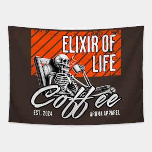 Coffe The Elixir of Life Tapestry