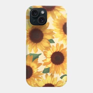 Happy Yellow Sunflowers Phone Case