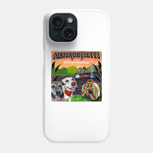 2 Traveling Dogs - Massachusetts Phone Case by 2 Traveling Dogs