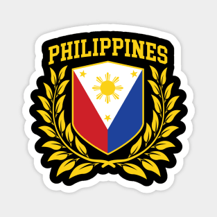 Filipino Pride - with Philippine Flag Crest Magnet
