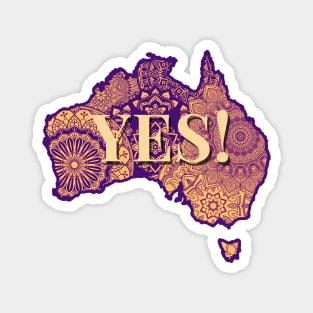 Vote YES Indigenous Voice To Parliament Uluru T-Shirt Shirt Tee Magnet