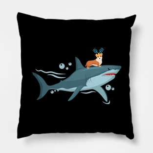 Aquadog Corgi - King of the Sea Pillow