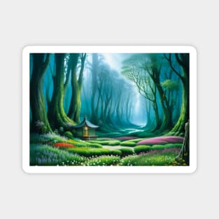 Magical Gazebo in a Fantasy Forest Magnet