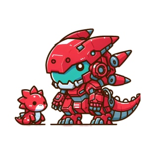 Chibi mecha red dinosaurus T-Shirt