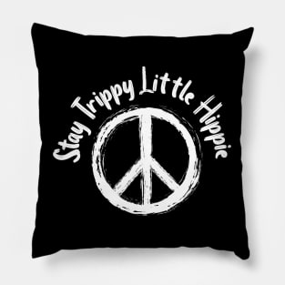 Tie-Dye Peace Sign Hippie Bohemian Festival Symbol Pillow