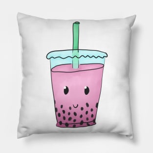 Cute Bubble Tea (Pink) Pillow