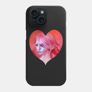 Anime Portrait In Heart (Valentines Special) Phone Case