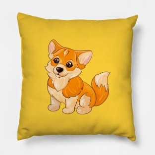 Cute dog corgi Pillow