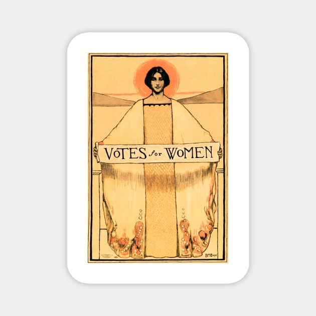 VOTES FOR WOMEN 1913 American Woman's Suffrage Political Propaganda Poster Art Magnet by vintageposters