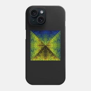 Sacred Geometry 3D Watercolor Pyramid Architecture Phone Case