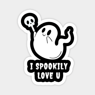 I Spookily Love You – Halloween Playful Ghost Magnet