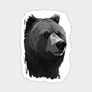 Alpha Animal Fierce Grizzly Bear - Anime Shirt Magnet