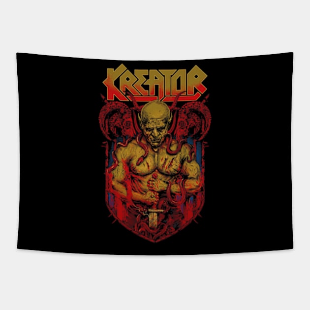 Kreator Band new 5 Tapestry by Vidi MusiCartoon