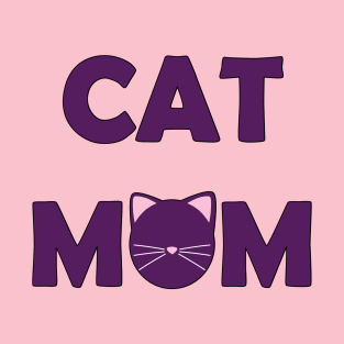 Cat Mom (Purple) T-Shirt