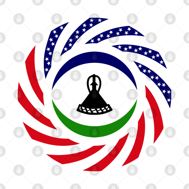 Mosotho American Multinational Patriot Flag Series by Village Values