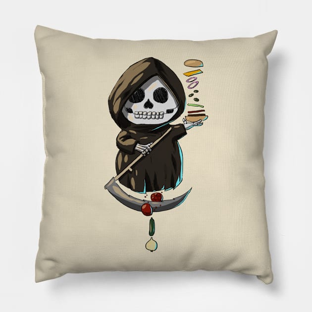 death cooker chef Pillow by Kotolevskiy