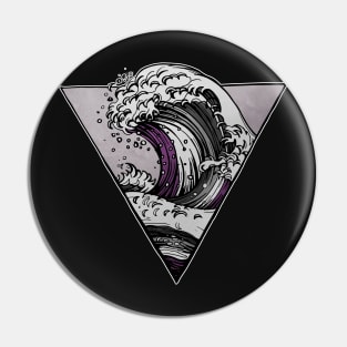 Asexual LGBT Wave Pin