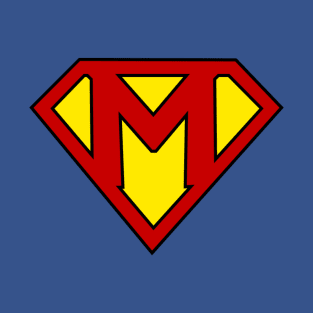 Superhero Symbol Letter M T-Shirt